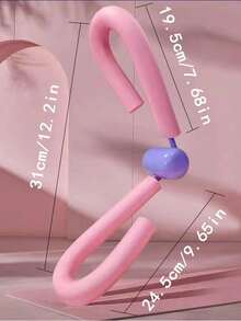 New 1pc Pelvic Floor Muscle Trainer For Postpartum Recovery & Leg/Butt/Hip Workout - EVA Foam Exercise Device, No Battery Needed, Portable Pink Muscle Toning Tool For Home Gym & Outdoor Use