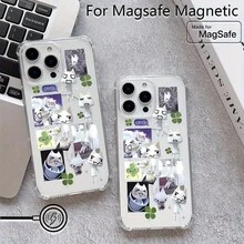 Inoue Toro Phone Case Compatible With For 16, 15, 14, 13, 12, 11 Pro Max Mini XR XS X 7 8 Plus, Featuring Four-Corner Drop Protection, Transparent, Magnetic, And Soft TPU Back Cover. - Trong sáng - Xem 3