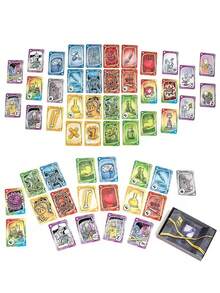 1 件套病毒 1/病毒 2 纸牌游戏玩具 - Tranjis 策略棋盘游戏玩具，适合 2-8 名玩家，采用独立包装设计（方便存放和携带），附有多种语言的说明（英语/法语/西班牙语），是最好的益智玩具，适合青少年/成人，适合家庭聚会和派对棋盘游戏，独特的礼物创意，棋盘游戏玩具。 - 彩色 - 查看 4