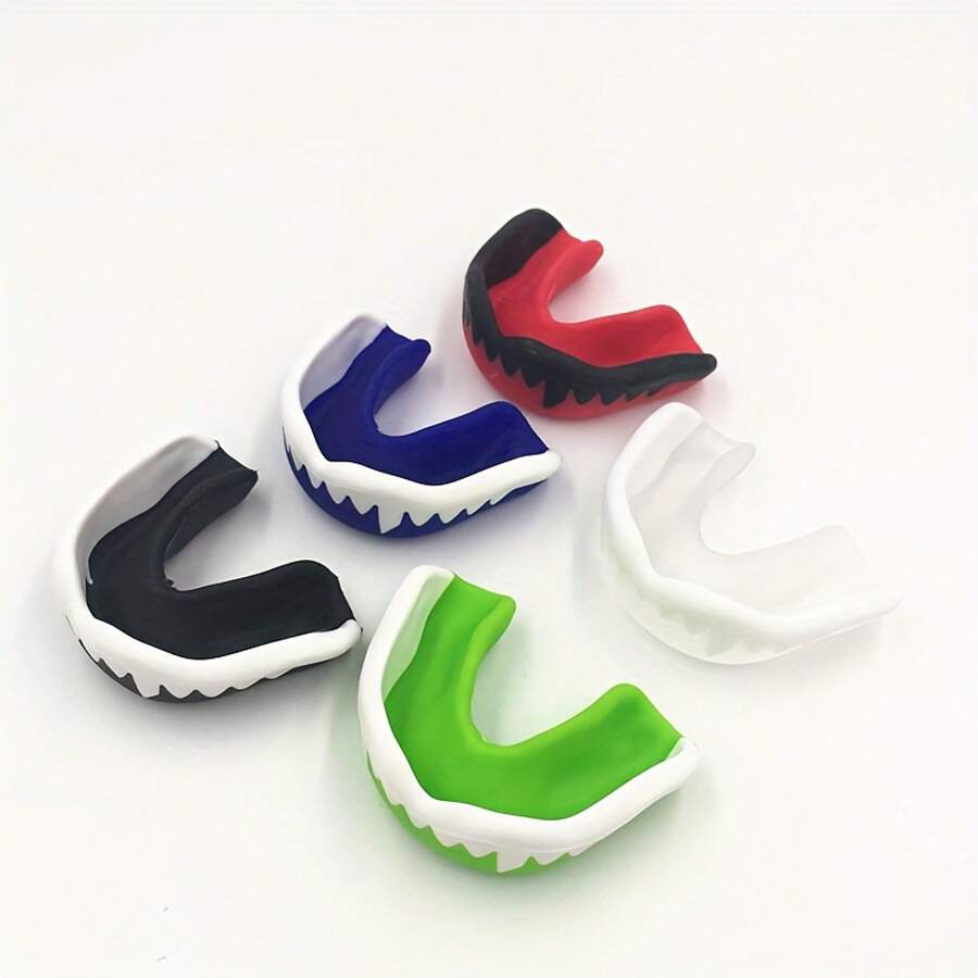 Rugby Mouthguard Protective Mouthpiece For Rugby, Suitable For Rugby, Boxing, Taekwondo, Sanda, And Mixed Martial Arts - Ultimate For Teeth And Jaw - màu đen - Xem 1