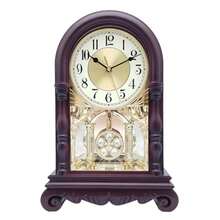 Classic Table Clock With  Luxury Silent Traditional Vintage Decor - 鏽棕色 - 查看 8