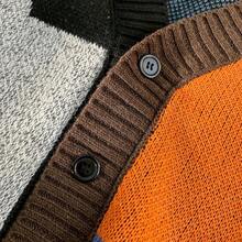 Cardigan Sweater For Men Knitted Long Sleeve Sweaters With Buttons - Ks06grey - Xem 6