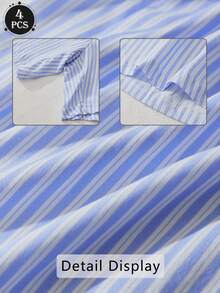 4 sztuki modnych, prostych, orzeźwiających, bawełnianych damskich spodni Aro, miękkich, swobodnych, wygodnych, uroczych, domowych, dostępnych w kratkę i paski