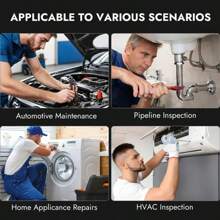 4.3" LCD Screen Endoscope Camera With Light, 16.5ft Flexible Snake Camera, USB Rechargeable, Ideal For DIY Home And Factory Inspection, 1080P HD Endoscope Camera