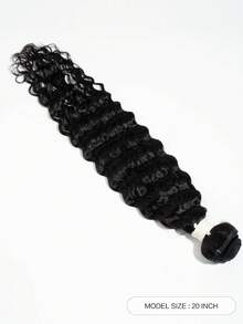 QVR QUEEN VIRGIN REMY QVR Ocean Wavy 100% Human Hair Extensions Super Wavy Remy Human Hair Bundles Deep Curl Weave On Weft Sew In Natural Color Natural Wave Hairpiece - Natural Black - View 3
