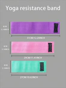 1pc Resistance Bands, Elastic Deep Squat Booty Bands, Hip Bands For Glutes, Legs And Butt Workout, Unisex Gym Accessories - Pink - View 7