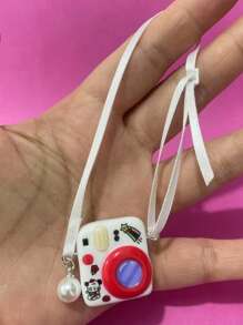 1pc (Excluding Dolls) Of Simulated Mini Macaron Camera Pendant Models, Creative And Fun Dolls, Clothing Accessories, OB11 Accessories, Creative Pendants, Keychains, Pendants, Bags, Accessories, Christmas Gifts, Halloween Gifts, Various Party Gifts