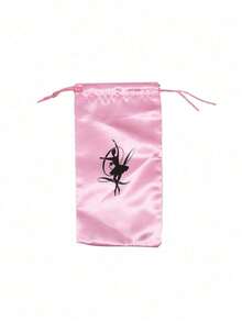 Bolsa de almacenamiento de zapatos de baile de unicolor de satén