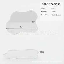 1pc Creative Cloud-Shaped Transparent Acrylic Coaster - Heat Resistant, Anti-Slip Drink Mat, Suitable For Coffee And Tea Cups, Great For Home And Catering Decor