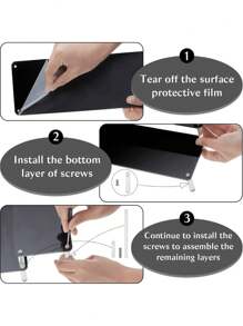 1 pieza Estantería de exhibición de cosméticos de acrílico multifuncional, de gran capacidad y de diseño minimalista moderno en color negro, adecuada para almacenar perfumes, figuras, lápices labiales y cosméticos, ideal para dormitorio, sala de estar, cocina, también perfecta para organizar la playa, el baño y el dormitorio, un gran regalo de vacaciones para familiares y amigos