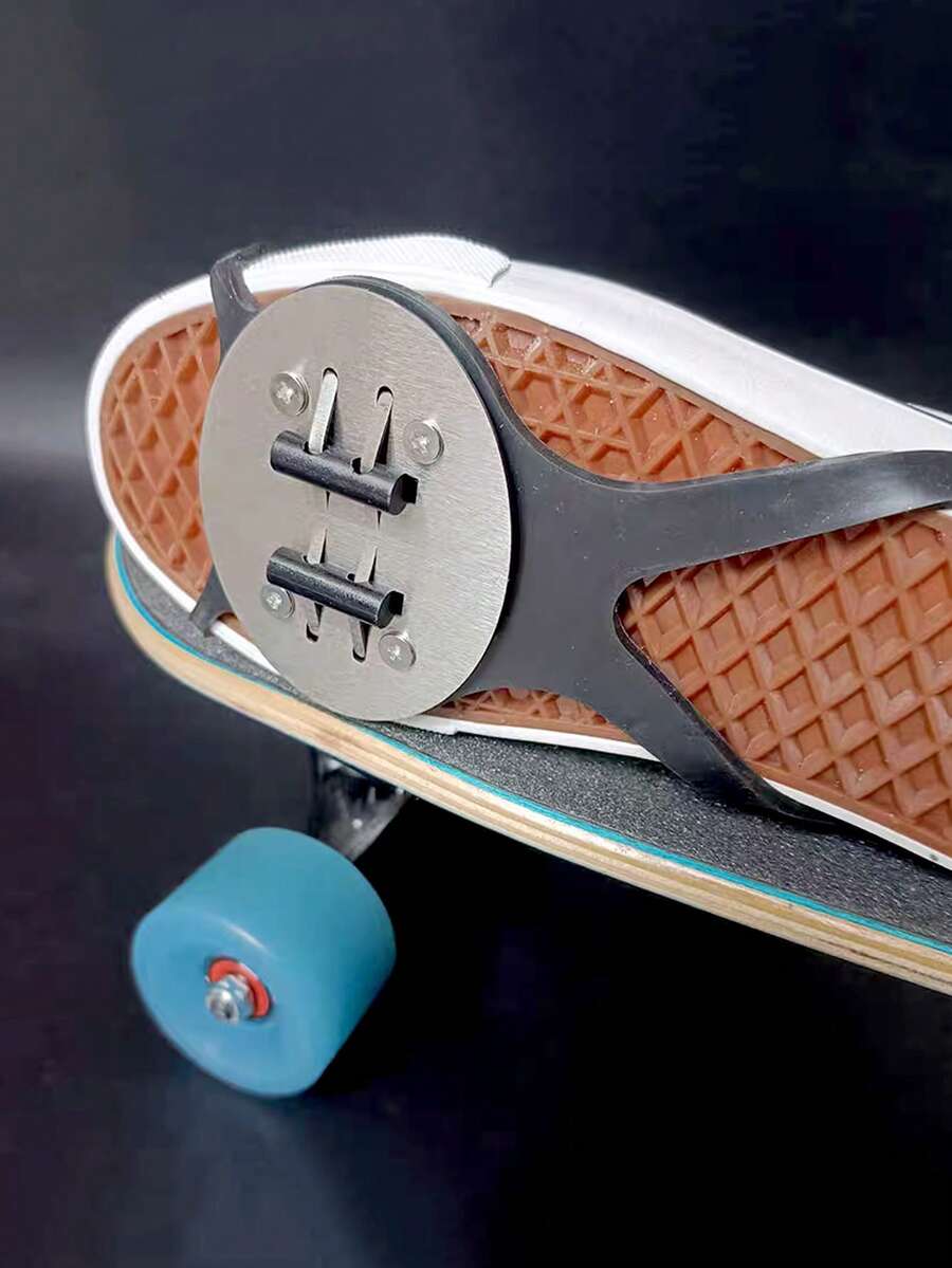 Accesorios antidesgaste para la suela de zapatos de ciclismo, suministros de fricción para montar, luces de noche geniales, accesorios para trucos de bicicleta, hechos de goma con bloques de hierro para evitar el desgaste