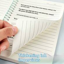6pcs/Set Spiral Notebooks, 8.3" X 5.9" A5 Size, Thick Plastic Hardcover, 7mm College Ruled, 60-120 Pages, 6 Colors, Essential For Back To School, Suitable For Students, College Students, Office Workers - A5 Notepad - View 9