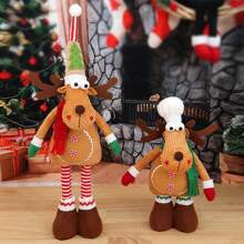 1p Cute Christmas Reindeer Decorations To Decorate Your Holiday Decorations - Spread The Joy Of Christmas, Decorate Your Living Room With Exquisite Fashion, Suitable For Company Party Events, Halloween And Christmas, Must Choose Gifts