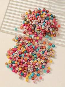 120/260 Stücke 7*4mm bunte Buchstaben Buchstaben Perlen, für DIY Armband, Halskette, Ohrring Schmuckherstellung Set