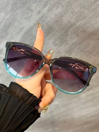 男女通用猫眼休闲时尚派对眼镜，适合毕业、返校、日常街头、拍照、购物