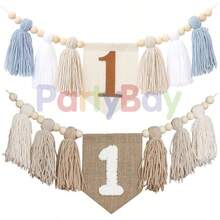 Biểu ngữ ghế cao trang trí tiệc sinh nhật đầu tiên, Biểu ngữ trang trí tiệc sinh nhật đầu tiên, Trang trí tiệc sinh nhật đầu tiên - Cà phê nâu - Xem 6