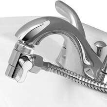 2/1件装ABS/合金银色水龙头分水器，防漏水龙头分流阀，厨房水槽水龙头，浴缸水龙头，厨房配件，适用于淋浴、浴室厨房用品、厨房配件、厨房工具 - 銀色 - 查看 10