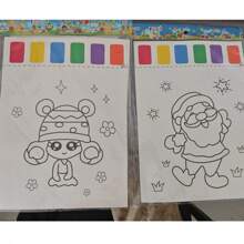 1 幅创意水彩画，图案多样，随机呈现，激发无限想象。每幅作品都包含色块，色彩丰富鲜艳。DIY 手工上色让绘画过程充满乐趣，适合青少年及各年龄段的绘画爱好者。只需浸入水中即可开始创作，这不仅是一场游戏，更是一段艺术之旅。图案随机发货。