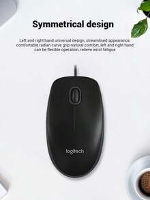 罗技 MK120 键盘鼠标套装有线键盘鼠标黑白笔记本台式电脑办公室专用 - 白色 - 查看 5