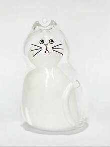 1 Pezzo Capsula Commemorativa Trasparente Per Gatti - Design Viso Carino Con Anello Per Appendere - Regalo Commemorativo Per Amanti Dei Gatti, Conserva I Peli Del Tuo Animale Domestico A Lungo Termine, Design Emozionale, Chiusura Sicura, Memoriale Per La Perdita Del Tuo Animale Domestico