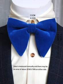 1 st sammetsfluga, lämplig för bröllop, värdskap, fest och dagligt bruk - Multifärgad - Visa 8