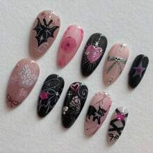 Goth Fake Nails-16