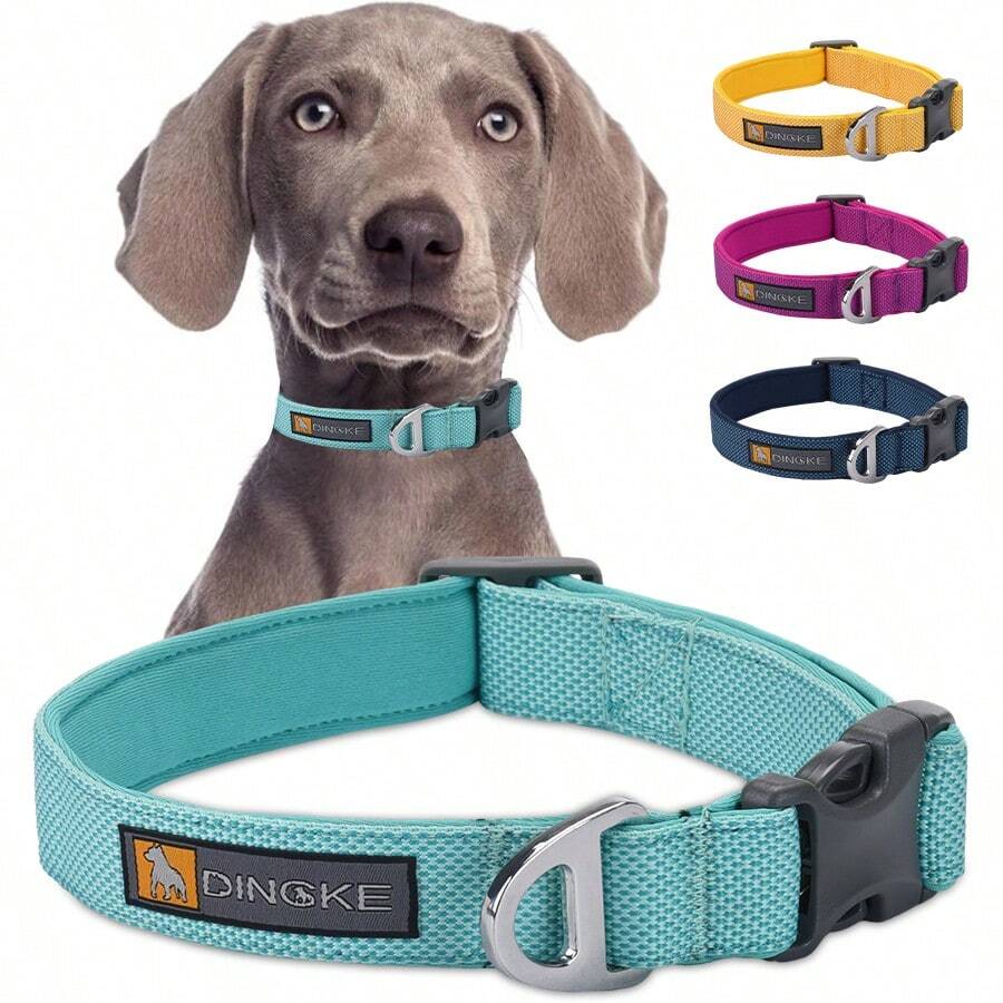 舒适的内衬狗项圈,同品牌设计,适合中大型宠物 - 彩色 - 查看 1