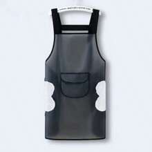 1pc TPU Waterproof And Oil Resistant Apron, With Pocket And Adjustable Oil And Stain Resistant Hanging Neck Aprons, Can Wipe Hands, Casual For Daily Use, Kitchen Stuff, Suitable For Chef, Gardener, Baker, Florist, Artist, Barista And Other Workwear And For Kitchen, Bathroom, Household Supplies, Cooking Apron, Bathroom Gadgets, Kitchen Accessories