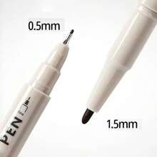 6 piezas Bolígrafos marcadores de estilo minimalista con líneas - Ideales para bocetos, dibujos y diarios, tinta de flujo suave adecuada para ilustraciones precisas