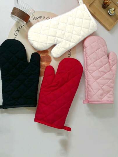 1pc/2pcs Thickened Microwave Oven Gloves Baking Oven Special Insulation, Heat Resistance, And High Temperature Resistance, Holiday& Party Kitchen Utensils And Equipment, Home And Kitchen Must-Haves Friendly For Organization