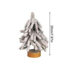 1 Piece Mini PE Flocked Snow Effect Christmas Tree - Tabletop Artificial Tree With Scene Arrangement Decorations - Perfect For Indoor Holiday Decor, Christmas Decoration, Christmas/New Year Gifts - Multicolor - View 19