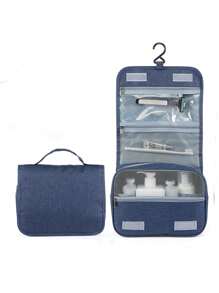 大容量挂式洗漱包，防水可折叠手提包，旅行化妆品收纳包，化妆包，旅行洗漱包，女士化妆品收纳包，化妆刷收纳包，多功能化妆品收纳包，适合海滩度假、商务旅行、学生办公用品