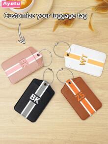 Customized Luggage Tag, Fashionable And Lightweight Luggage Tag For Travel Groups, Luggage Identification Tag, Airline Boarding Pass, Corporate Team Building Travel Identification Card, Luggage Tag, Backpack, Handbag And Schoolbag Nameplate, Summer And Winter Travel Accessories, Pet ID Tag, Travel Essentials Travel Storage Bag, Automotive Decor, Family And Friend Travel Gifts,New Year Glamour - Multicolor - View 9