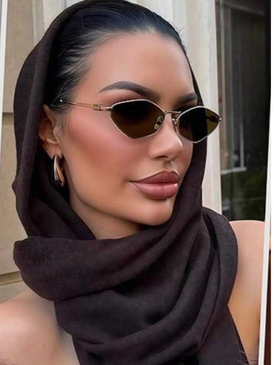 Óculos de sol femininos europeus e americanos de alta qualidade, armação quadrada, rosto pequeno, personalidade, estação europeia, internet, celebridade, viagem, ultraleve, óculos de sol