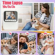 即时打印相机，8倍变焦，支持1080P高清自拍视频，内置闪光灯，便携式迷你照片打印机，附赠4卷彩色打印纸，1300mAh可充电电池，是节日、圣诞节、万圣节、生日派对和特殊场合的趣味创意礼物。 - ET-多色 - 查看 6