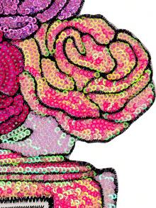 1pc Multicolor Floral Perfume Bottle Sequin Embroidery DIY Patch - Multicolor - View 4