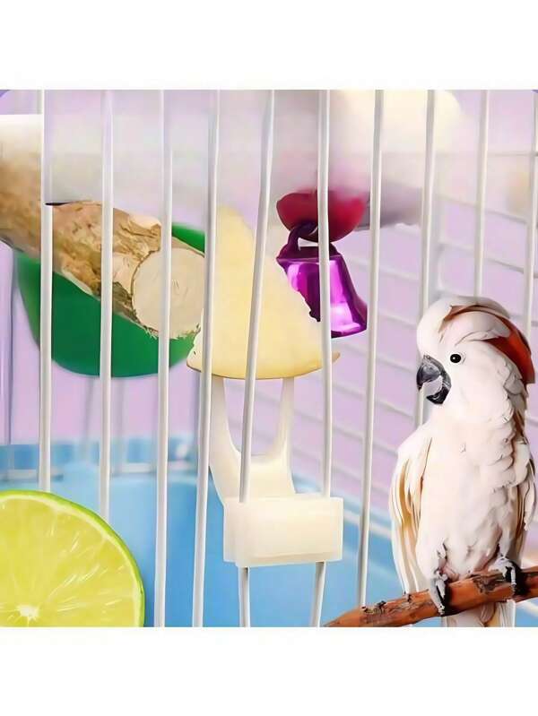 1 stuk fruitvork met groenteclip voor huisdierenvogels, plastic voervork voor papegaaien, vogelvoederbak voor vogelkooien, vogelbenodigdheden, plastic fruitvork voor papegaaien, groentevork voor vogels, voedervork voor myna-vogels, accessoires voor huisdierenvogelkooien, vogelbenodigdheden, plastic fruitvork voor vogels, fruitvork voor papegaaien, voervork voor vogels, vork voor vogelkooien, speelgoed voor papegaaien, vogelbenodigdheden