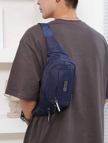 Men's Fashion Multi-Pocket Casual Sports Waist Bag, Travel Crossbody Chest Bag Large Capacity Chest Bag, Autumn College Men's Bag Waist Bag Crossbody Bag Fun Gift Holiday Thanksgiving Men's Gift Vacation Hiking Men's Bag Shoulder Bag Hobo Bag Travel Essentials Holiday Essentials Summer Back To School Waist Bag Backpack Waist Bag Spring School Supplies