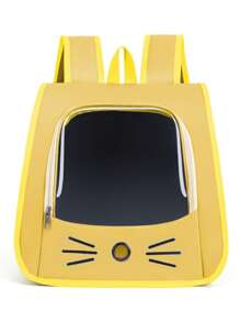 1 Stück Katzen-förmiger Haustier-Transportrucksack, 4 Farboptionen, geeignet für Katzen bis 6kg oder Hunde bis 5kg für Outdoor-Aktivitäten