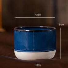 1 PIEZA Taza de espresso de cerámica y piedra, taza de té de cerámica, taza de té Kung Fu, taza de cata, de alta calidad, alta resistencia a la temperatura, pared interior lisa, fácil de limpiar, estilo simple de Oriente Medio, tres capacidades, taza de té para oficina y hogar, adecuada para uso personal y regalo a otros