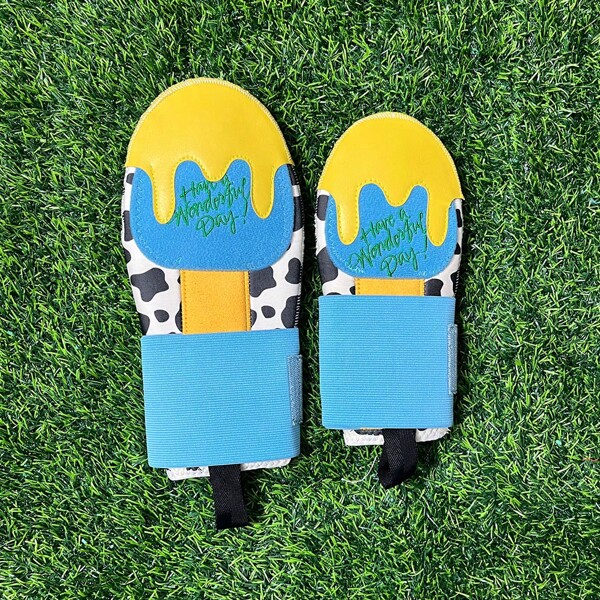 Right/Left Handed Softball Baseball Ice Cream Sliding Glove Hand Protector Adult/Youth Sliding Mitt Gingy Cow Mint