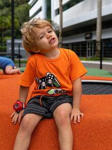 Summer Set For Boys - 亮橙色 - 查看 5