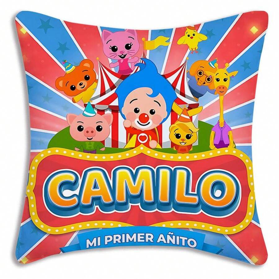 20251pc Pillow Covers Cartoon Anime P-Plims Plim Sofa Decorative Home Double-Sided Printing Short Plush Cute Cushion Cover