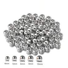 100pcs/Pack CCB Material 4/5/6/8/10mm Large Hole Beads, Bracelet Necklace Phone Chain Making Spacer Beads, DIY Jewelry Craft Loose Beads - CCB Large Hole Beads - View 14