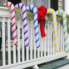 Outdoor Inflatable Christmas Candy Cane Balloons, Christmas Decoration Supplies, Christmas Home Decor Christmas Decorations Room Decor