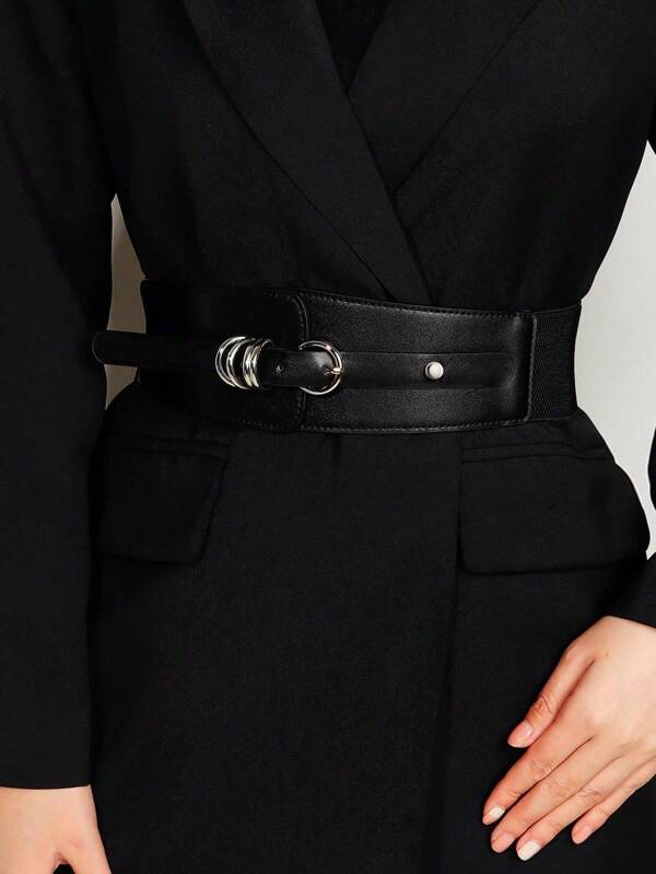 حزام خصر نسائي جديد بطراز قصر عتيق، شد الخصر المرن متعدد الأبزمة، إكسسوار متعدد الاستخدامات للفساتين في فصل الخريف وعيد الهالوين