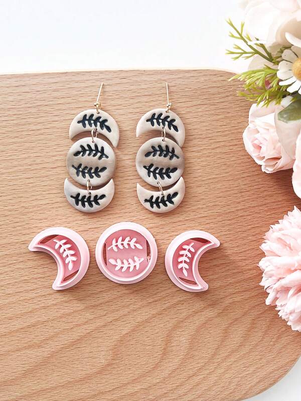 Vintage Moon Polymer Clay Cutters, Boho Jewelry Clay Cutters, Jewelry Soft Pottery Clay Mold DIY Earrings Necklace Jewelry Cutting Pottery Tools-Soft Clay Cutting Mold - For Handmade Earring Making - Suitable For Beginners & Jewelry Artists, Polymer Clay Stud Earring Making Tool, Clay Jewelry Making Kit, Clay Earring Molds, Made By PLA