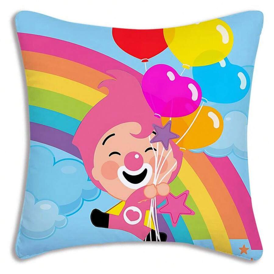 20251pc Pillow Covers Cartoon Anime P-Plims Plim Sofa Decorative Home Double-Sided Printing Short Plush Cute Cushion Cover