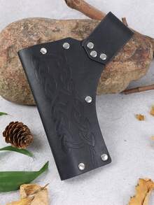 Vaina de espada de PU estilo medieval retro, accesorio de espada grande de espadachín con cinturón de caballero para fiestas de rol y Halloween - B - Ver 3