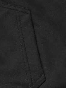 Men's Plain  Sweatshirt And Pants Set, Various Colors, No Print - Black - View 5